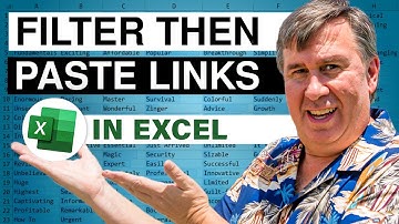 Excel - Charting Ugly Data - Solution Using Filter, Copy, and then Paste Links - Episode 1941