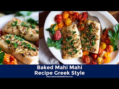 Greek Style Baked Mahi Mahi
