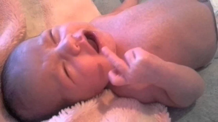 Baby flipping mom off