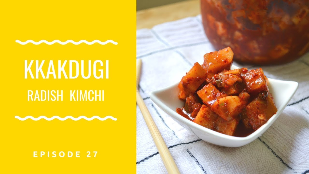 KIMCHI Recipe How To Make Kkakdugi (Korean Radish Kimchi) YouTube