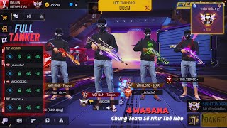 [Free Fire] Khi 4 Tanker Mặc Đồ WASANA Bắn Hổ Báo Ở Rank Thách Đấu Đầu Mùa Thì Sẽ Như Thế Nào | G3N