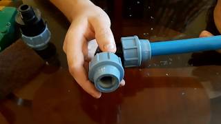 Jak Prawidłowo Podłą Rurę PE Złączkami?.How To Connect The Blue PE Pipe To Water Correctly NONSTOP#