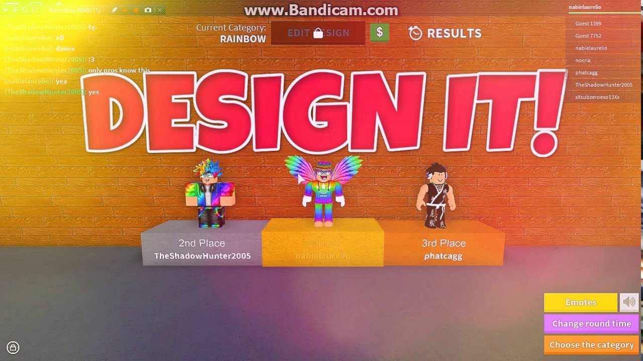Roblox Design It How to Win as Rainbow - YouTube