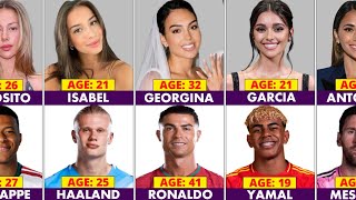 Famous Footballers Real Age Their FT Ronaldo and Georgina