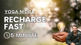 5 Minute Yoga Nidra Meditation | Energy