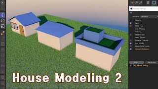 [시포디] 하우스 모델링 기초 2편/재질, 환경설정-시네마 4D R25(Cinema 4D House Modeling 2/Grass/Physical Sky)