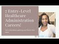 Entry level healthcare administration jobs with no experience  healthcare industry sectors