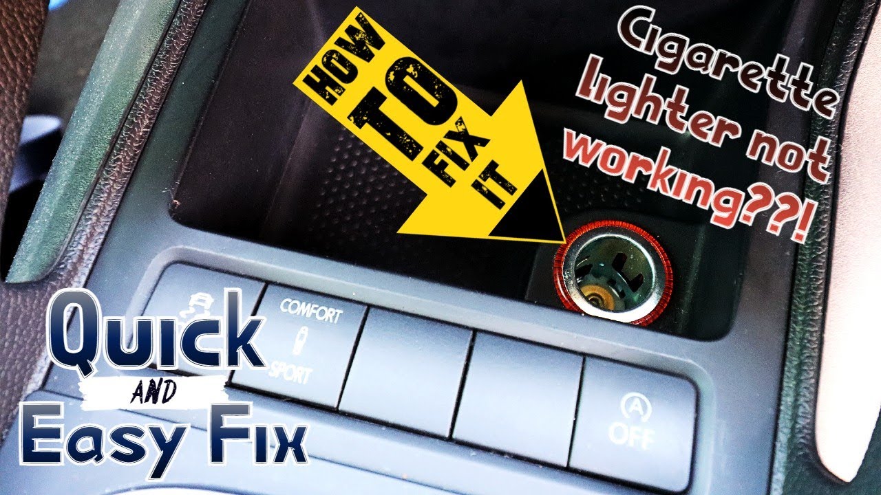 Vw Scirocco/Golf/Tiguan Cigarette Socket Power Issue Fixed. How To Fix 12V Cigarette Lighter Socket - Youtube