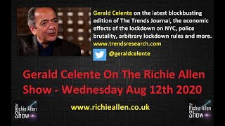 Gerald Celente On Lockdown Economic Devastation, Snitches, Civil Disobedience & More. Top Man.
Gerald Celente the publisher of the legendary Trends Journal, joins Richie from Kingston New York, to chat about the latest blockbusting edition of The Journal, the economic effects of the lockdown on NYC, police brutality, arbitrary lockdown rules and more. The mans a genius. www.trendsresearch.com
Support The Richie Allen Show by making a financial contribution at www.richieallen.co.uk The bank account details and the PayPal link can be found there.
Richie has been producing and presenting television and radio programs for the best part of twenty years. The Richie Allen Show airs Monday - Thursday at 5 PM GMT and at 11 AM UK Time each Sunday.
Listen live here:
http://www.richieallen.co.uk
http://www.fabradiointernational.com (Channel 2)
http://www.triggerwarning.tv/live
https://tunein.com/radio/The-Richie-Allen-Show-s236521/
The show features up to the minute news analysis by researchers, journalists and academics who are ignored by the corporate controlled media, as well as featuring activists from all around the world who are making a difference in their communities every day. People are tired of hearing about the problems, they want to hear of positive solutions.
That is why the show, while challenging the mainstream medias version of events, focuses heavily on the men and women who are trying to cause a seismic shift in the current paradigm. The skype line to the show will be open for listeners to call in and have their say. There will be no censorship.
Your Call Kevin MacLeod (incompetech.com)
Licensed under Creative Commons: By Attribution 3.0 License
http://creativecommons.org/licenses/by/3.0/ (incompetech.com)
https://www.youtube.com/watch?v=yrFkix6A6tc
This Youtube Channel, associated Website and its content is copyright of The Richie Allen Show – ©The Richie Allen Show 2014. All rights reserved.
Any redistribution or reproduction of part or all of the contents in any form is prohibited other than the following:
* you may print or download to a local hard disk extracts for your personal and non-commercial use only
* you may copy the content to individual third parties for their personal use, but only if you acknowledge the website as the source of the material
You may not, except with our express written permission, distribute or commercially exploit the content. Nor may you transmit it or store it in any other website or other form of electronic retrieval system. Gerald Celente On Lockdown Economic Devastation, Snitches, Civil Disobedience & More. Top Man.
