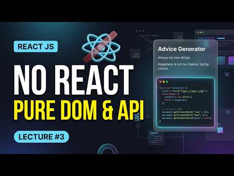 Vanilla JavaScript DOM & API Tutorial | Build App Without React (Urdu/Hindi) #3