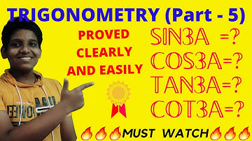 How to derive SIN3A , COS3A , TAN3A , COT3A easily #trigonometry #sin2a #mathswithvidesh
