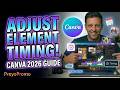 How to Adjust Element Timing in Canva
