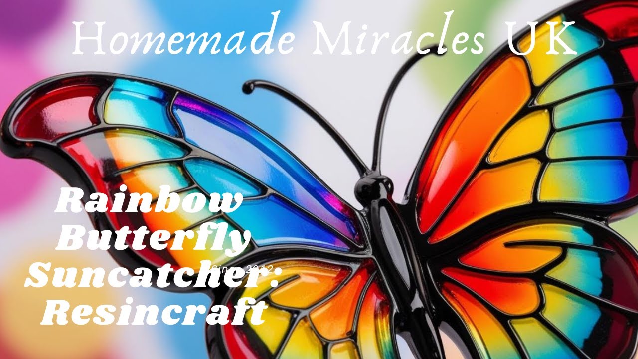 Rainbow Butterfly Suncatcher 🌈