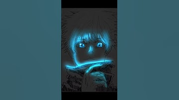 gojo glow art #glowart #satorugojo #jujutsukaisen #art #drawing #sketch #gojo