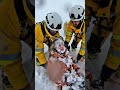 Frozen in a Deadly Blizzard! Woman &amp; German Shepherd Rescued Seconds Before Death #rescue