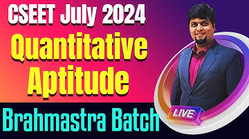 FREE CSEET Quantitative Aptitude Video Lectures | CSEET July 2024 | FREE CSEET Maths Video Classes