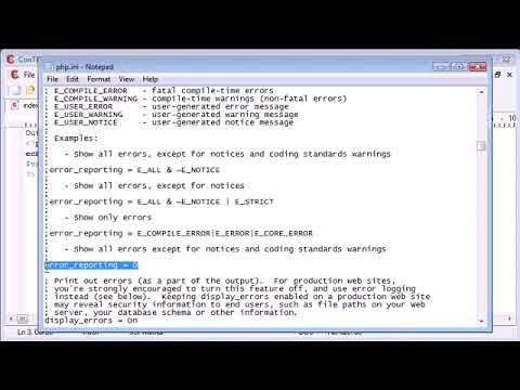 Beginner PHP Tutorial 15 of 200 (More on Error Reporting)