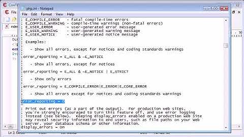 Beginner PHP Tutorial 15 of 200 (More on Error Reporting)