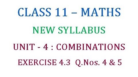 Class 11 Maths Unit 4 : Solved Problems in Exercise 4. 3 Part 2