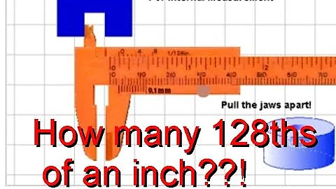 Vernier caliper using fractional inches