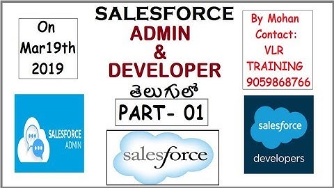 SalesForce Admin and Developer Demo By Mohan 19th March 9059868766