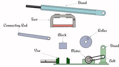 Working of Power Hacksaw Machine - Its Parts - Type of Cutting Tool - Mechanical Basics