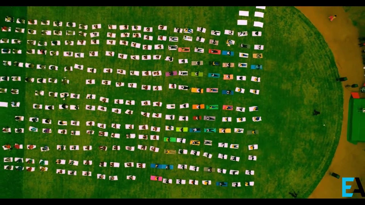 International Yoga day captured by EA Drones. 