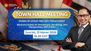 Town Hall Meeting 3  Ngabuburit Bersama Dubes Ri Untuk Pea Judha Nugraha