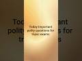 Today Important polity questions for tnpsc exams.