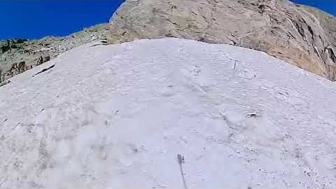 VR 360 Climbing alpine glaciers. Insta360 One