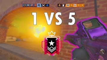 The Champion 1v5 OT Match Point Ranked Highlights - Rainbow Six Siege