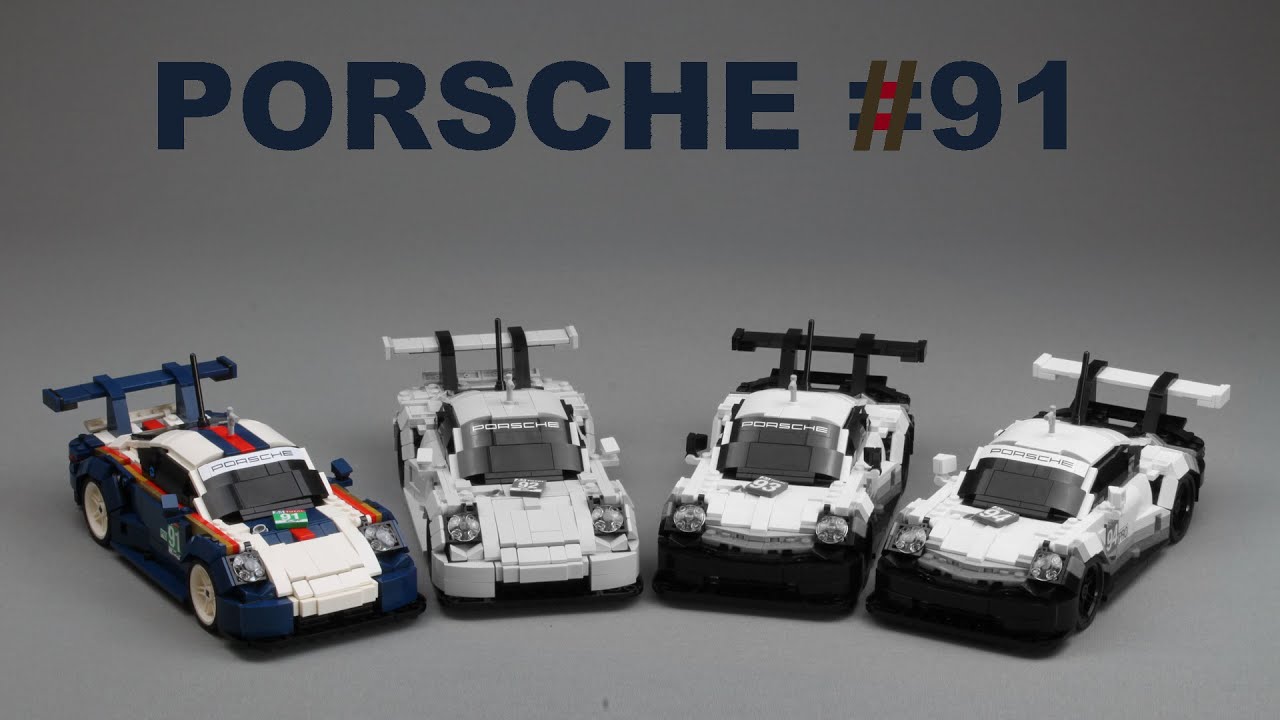 Agarrar meditación Preludio LEGO Porsche 911 RSR #91 - Le Mans 2018 - Details and Building Instructions  - YouTube