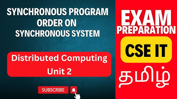 Synchronous Program Order in Synchronous Systems | CS3551 Unit 2 | Distributed Computing Tamil