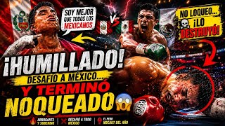 ​¡Le borraron la sonrisa! El peruano que insultó a México y terminó noqueado