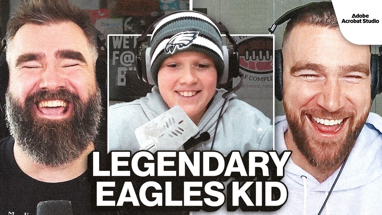 Jason and Travis Kelce Give Out a Stamp to a LEGENDARY Philadelphia Eagles Fan