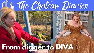 Building an Epic Chateau Garden with Diggers! PLUS My incredible Valentine's Day Gift from Philip