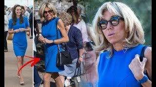 Brigitte Macron vs thrifty Kate Middleton: Did Kate wear THIS blue dress better?