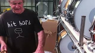 Brady 12x7 Spotted Gum Snare Drum  Factory demo with Chris Brady