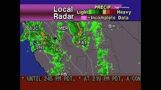EAS | Tornado Warning Fresno, California (Tornado on The Ground!) | NOAA Weather Radio