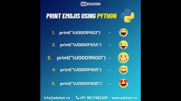 How to print emojis using unicode in Python!
