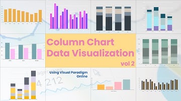 Showcase of 6 Column Chart Data Visualization Design vol 2