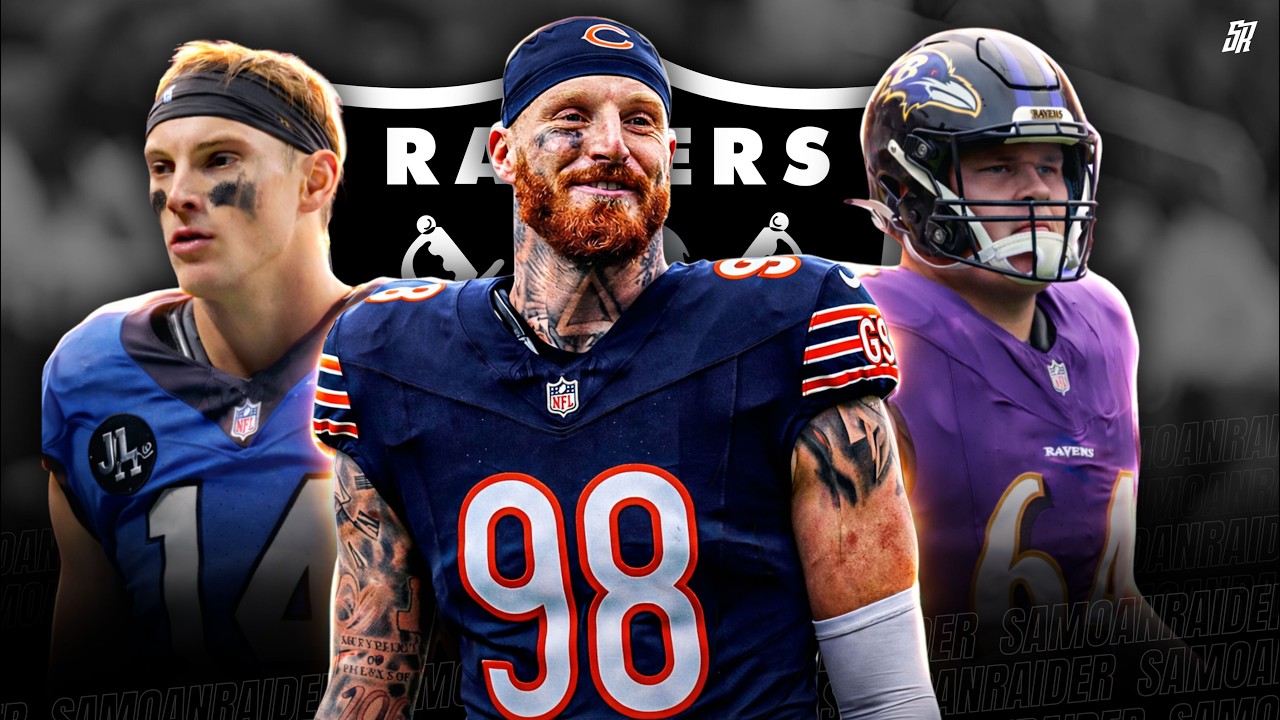 Raiders INTERESTED in Tyler Linderbaum & Alec Pierce + Maxx Crosby to the Bears? & More!