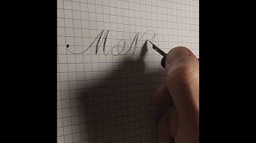 How to write M in copperplate calligraphy - beginner, intermediate, difficult