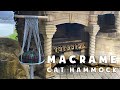 Macrame Hanging Bed Holder for Cats / Macrame Cat Hammock1