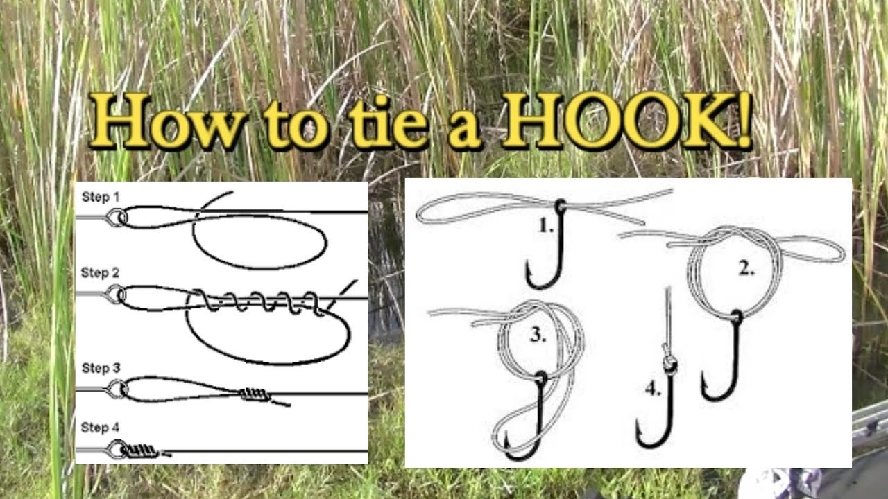easiest way to tie a fish hook