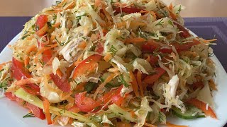 Bol vitaminli, bol tərəvəzli Yay salatı/Летний салат