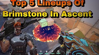 TOP 5 BRIMSTONE ASCENT LINEUPS IN 2024 | VALORANT