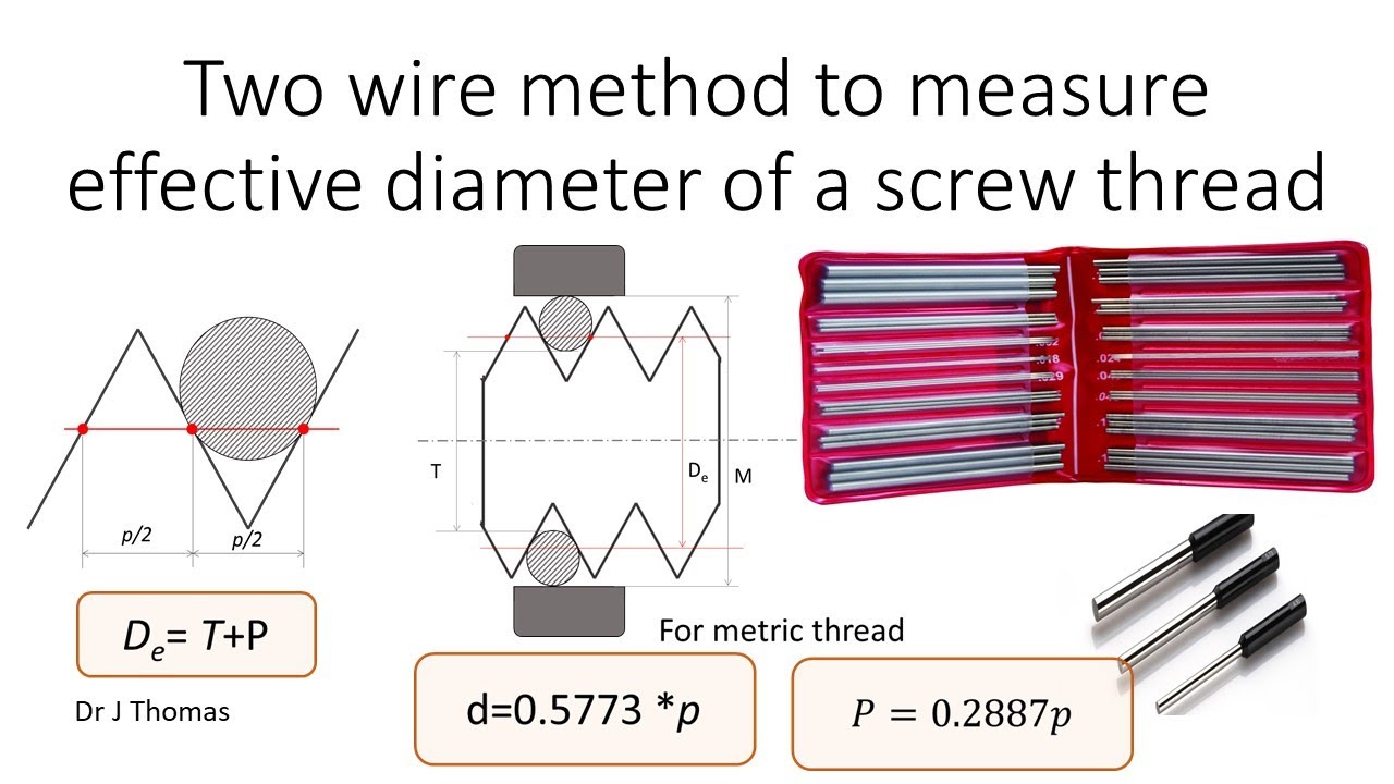 Two Wire Method To Measure Effective Diameter Of A Screw Thread YouTube two-wire-method-to-measure-effective-diameter-of-a-screw-thread-youtube