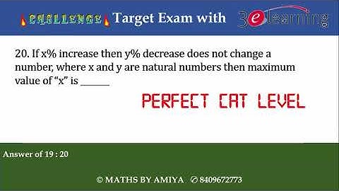 I CHALLENGE YOU - "CHALLENGER" - MATHS BY AMIYA