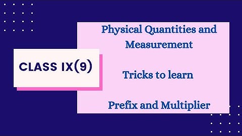 Tricks to learn Prefixes and Multiplier | Class 9 | Physical Quantities and Measurement Physics|Urdu